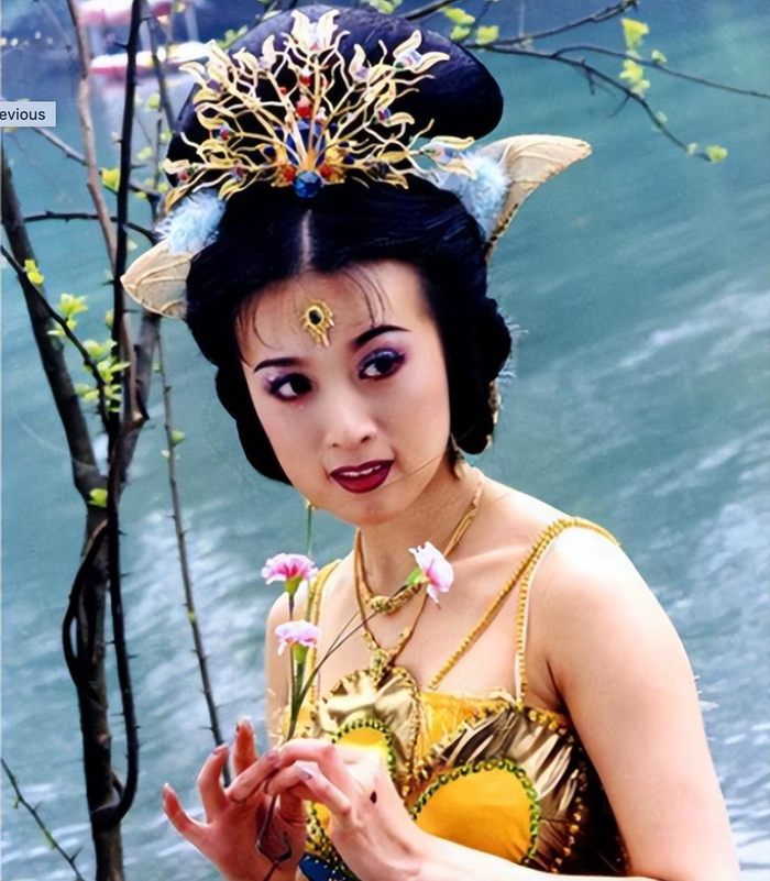 Kim Xảo Xảo nổi tiếng với vai diễn Công chúa Khổng tước trong Tây Du Ký (Ảnh: 163).