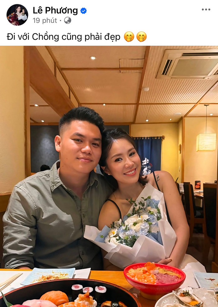 Dòng trạng thái của Lê Phương bên chồng nhận nhiều sự quan tâm. Ảnh: Chụp màn hình.