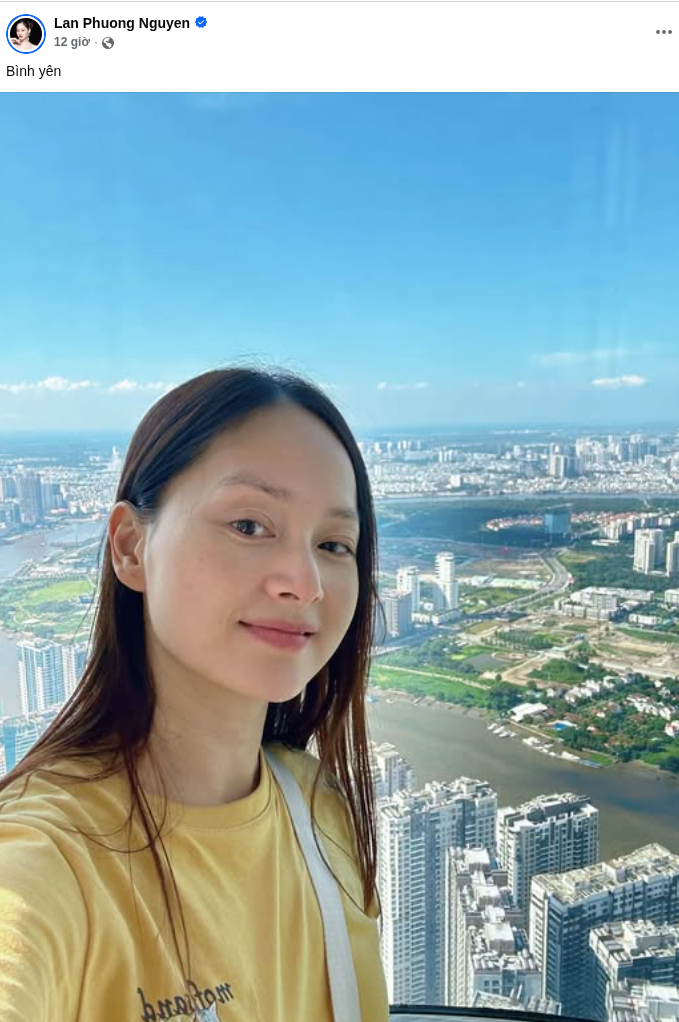 Bài đăng mới nhất của Lan Phương trên trang cá nhân khiến khán giả xôn xao. Ảnh: FBNV