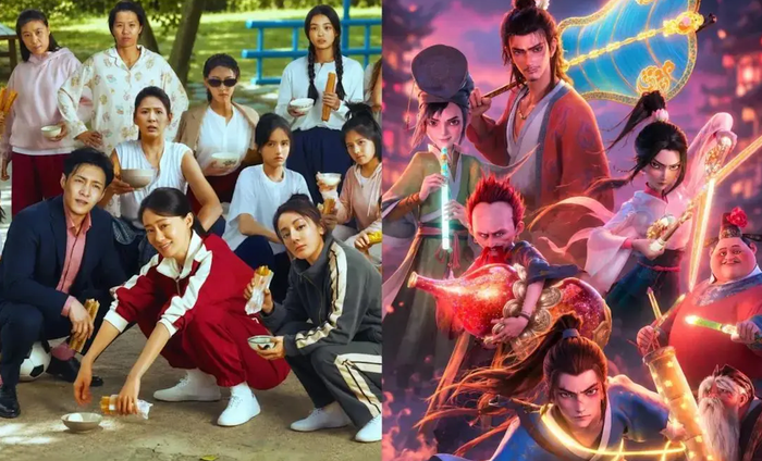 Đội Bóng Đá Nữ Kung Fu của Châu Tinh Trì liên tục bị hạ dự báo doanh thu, trong khi Bát Tiên đang áp sát ngôi đầu phòng vé. (Ảnh: Sohu)