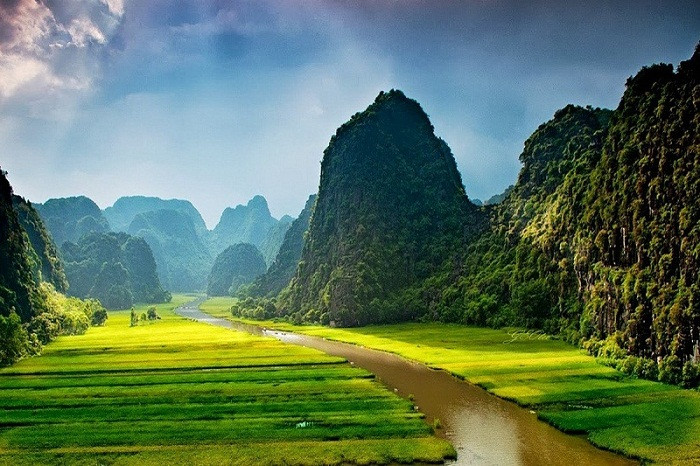 Thung Nắng Ninh Bình từ trên cao. Ảnh: Lữ hành Việt Nam
