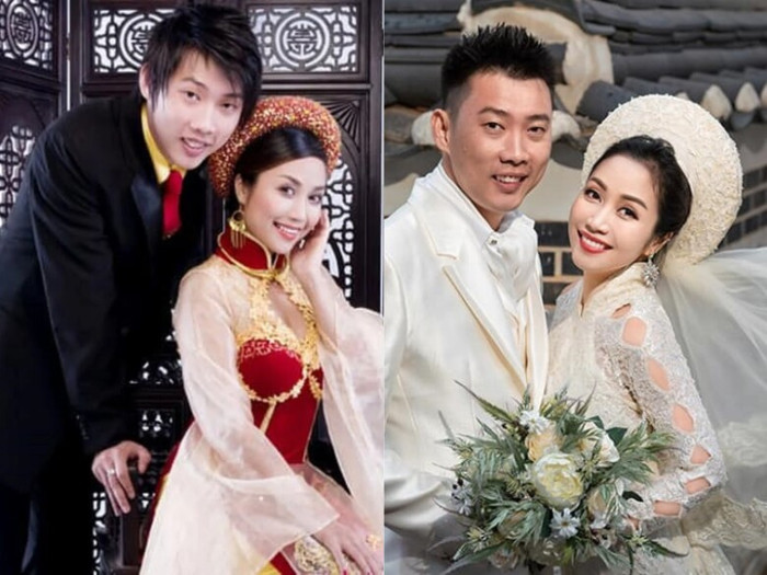 Ốc Thanh Vân và Trí Rùa kết hôn năm 2008 sau gần 10 năm quen nhau. Ảnh: MXH