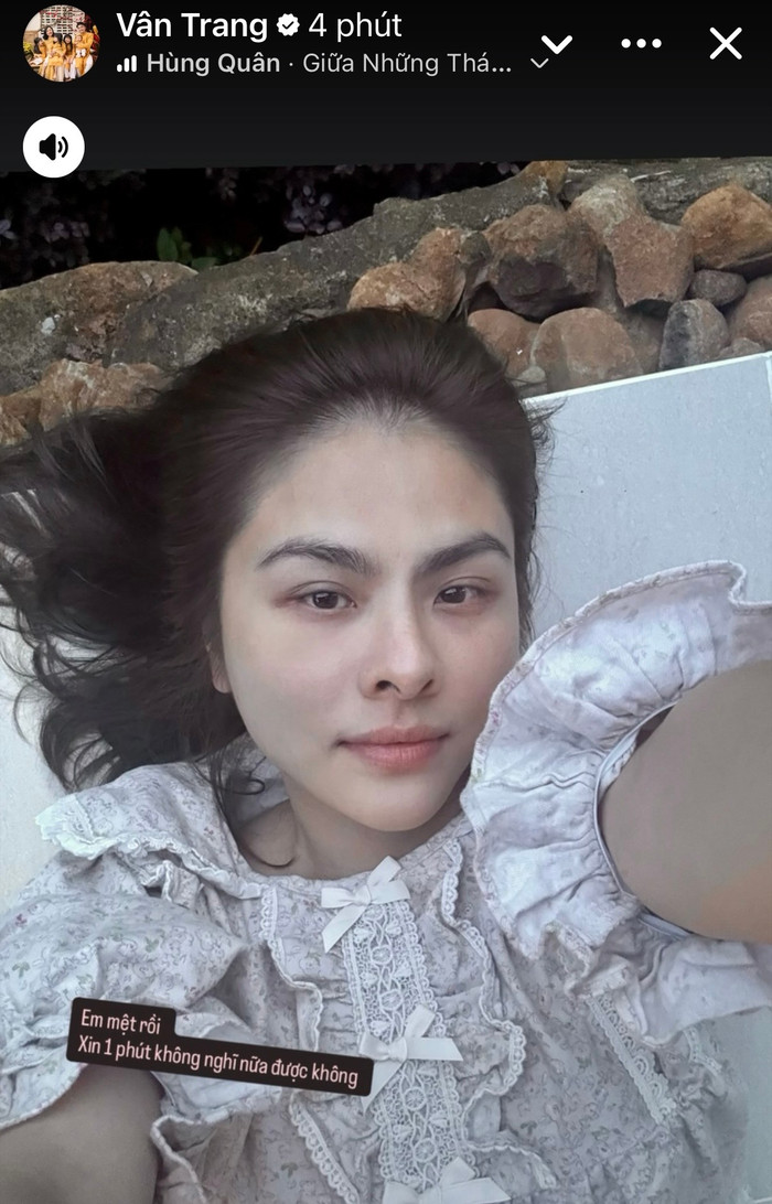 Vân Trang gây chú ý với dòng chia sẻ đầy tâm trạng. Ảnh: Chụp màn hình.