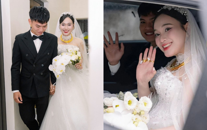 Cầu thủ Hồ Văn Cường và bà xã của anh đều cùng quê Nghệ An.