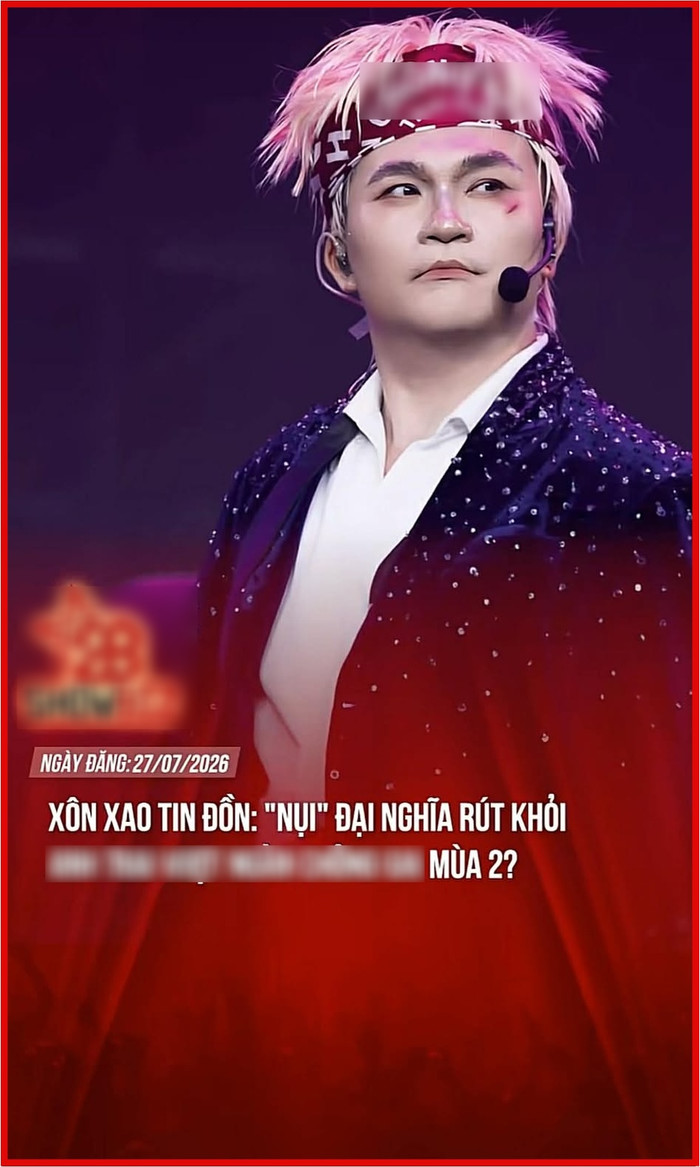 Mạng xã hội xôn xao trước tin đồn MC Đại Nghĩa rút lui khỏi chương trình.