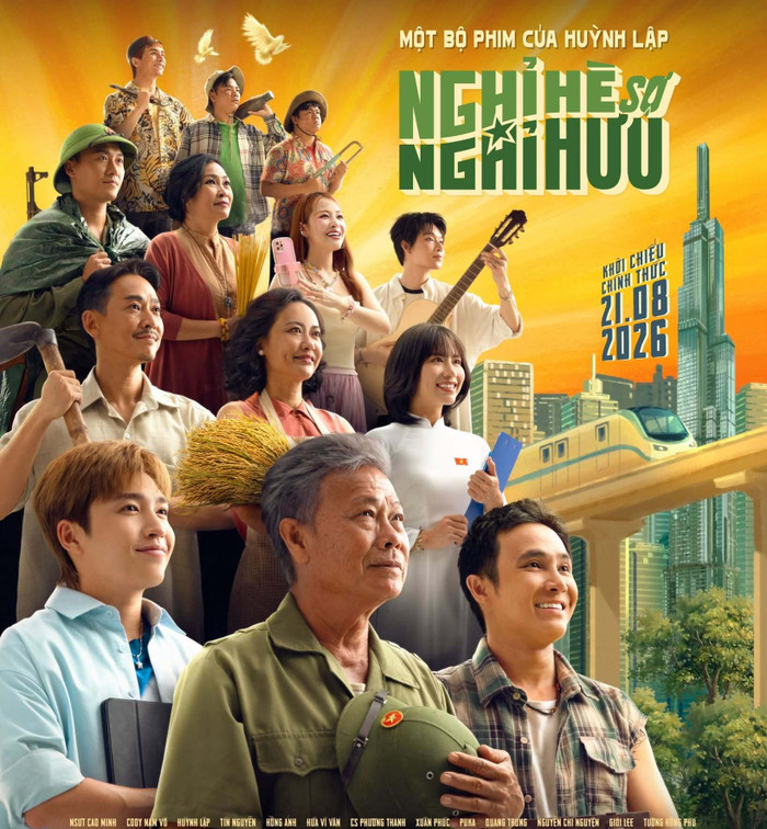 Nghỉ Hè Sợ Nghỉ Hưu là phim điện ảnh thuộc thể loại hài - chính kịch pha yếu tố linh dị, do Huỳnh Lập đạo diễn. Ảnh: NSX