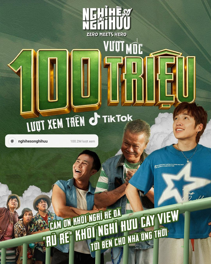 Chỉ còn ít tuần nữa mới chính thức ra rạp, Nghỉ Hè Sợ Nghỉ Hưu đã sớm tạo sức hút mạnh mẽ trên mạng xã hội. Ảnh: NSX