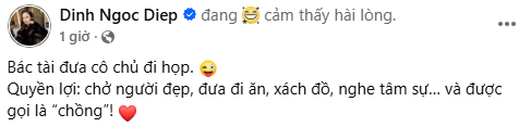 “Quyền lợi” đặc biệt của Victor Vũ khi làm chồng Đinh Ngọc Diệp khiến khán giả thích thú. Ảnh: Chụp màn hình.