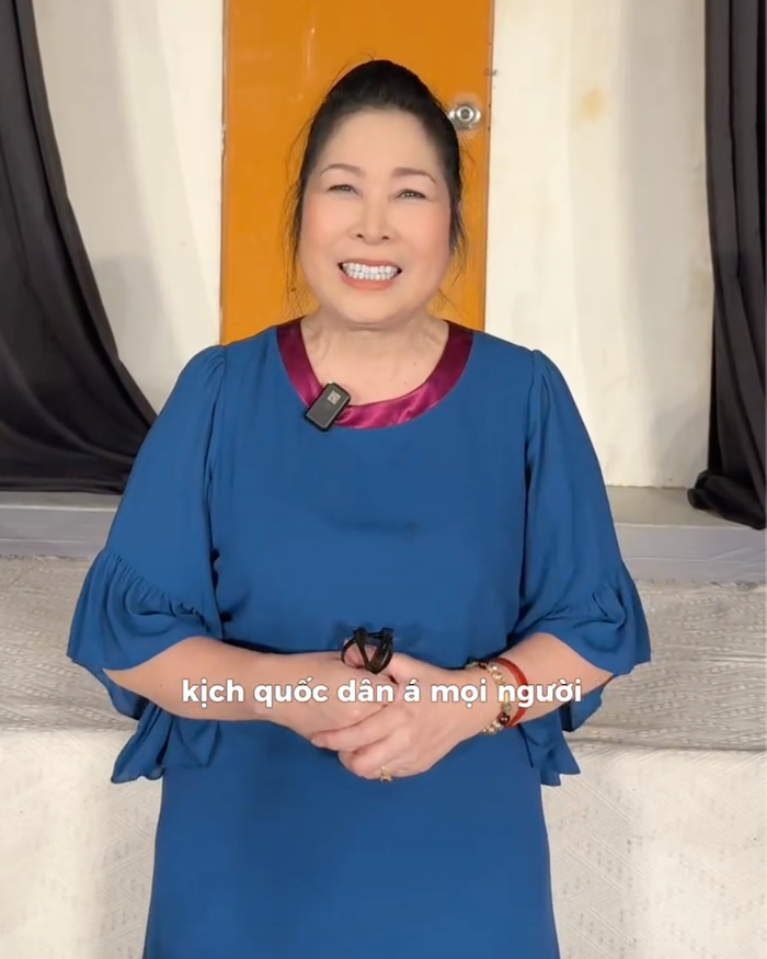 NSND Hồng Vân xác nhận sẽ góp mặt trong dự án lưu diễn của vở kịch Người Vợ Ma tại Úc. Ảnh: Chụp màn hình FBNV