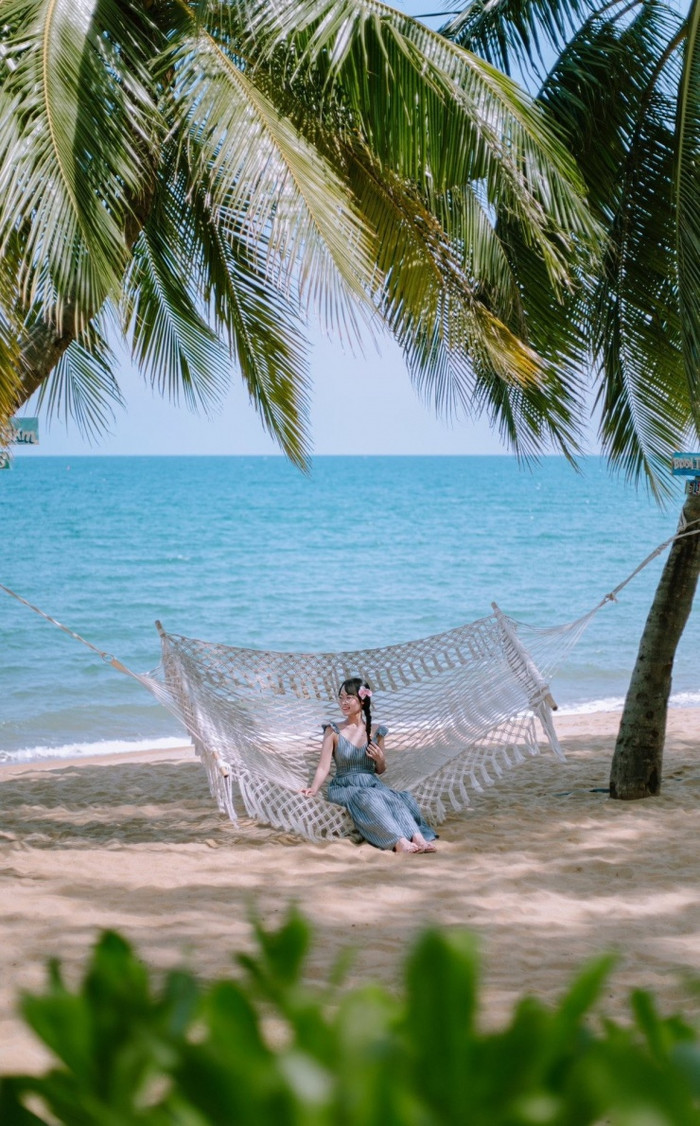Bình yên trên biển Đà Nẵng: Ảnh: Bùi Huy Khang