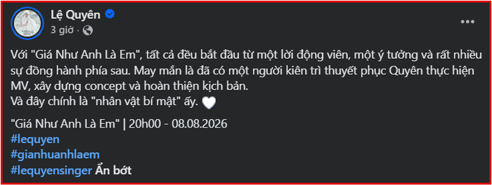 Lệ Quyên công khai 'nhân vật bí mật' là Lâm Bảo Châu.