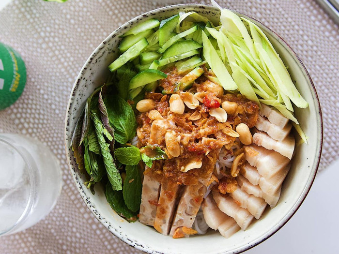 Bún mắm nêm Đà Nẵng. Ảnh: visitdanang.travel