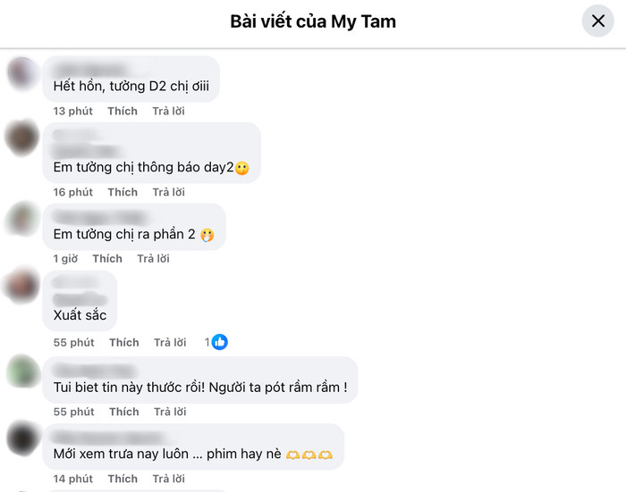 Phản ứng khán giả bên dưới bài đăng của Mỹ Tâm. (Ảnh: Chụp màn hình)