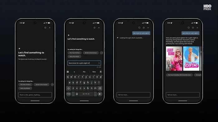 HBO Max gia nhập cuộc đua ứng dụng AI và video ngắn cùng Netflix, Disney+ và nhiều nền tảng phát trực tuyến khác. Ảnh: HBO Max.