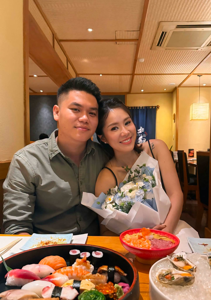 Lê Phương và Trung Kiên có cuộc hôn nhân hạnh phúc kéo dài 10 năm. Ảnh: FBNV