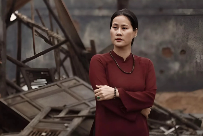 Diễn viên Thân Thúy Hà vào vai bà Kiều trong Mưa Đỏ. Ảnh: FBNV
