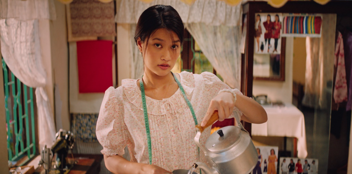 Sau những góp ý ở vai diễn đầu tay, Thiên Ân dần ghi dấu với hai bộ phim trăm tỷ liên tiếp là Nụ hôn bạc tỷ và Hẹn em ngày nhật thực. Ảnh: FBNV.