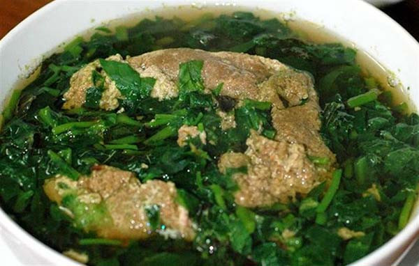 Bát canh cua rau đay