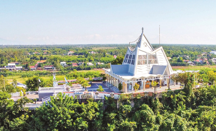 Khung cảnh bình yên ở làng Trà Kiệu. Ảnh: báo Đà Nẵng