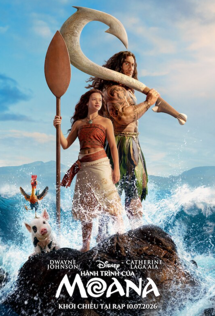 Moana Live Action dự kiến khởi chiếu tại Việt Nam từ ngày 10/7/2026.