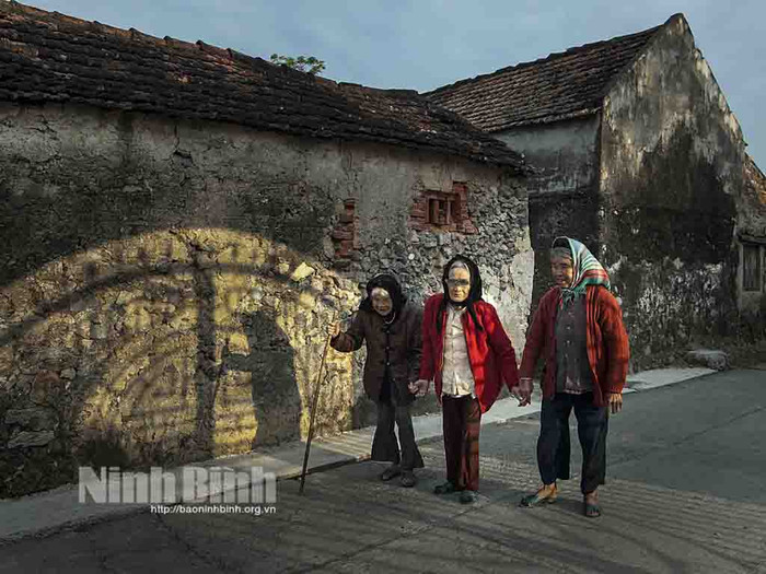 Khung cảnh làng quê ở quê hương diễn viên Phương Oanh. Ảnh: báo Ninh Bình