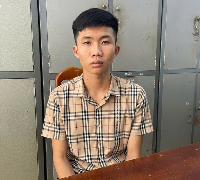 Đối tượng Trần Văn Tính tại cơ quan điều tra. Ảnh: TTĐT Bộ Công an