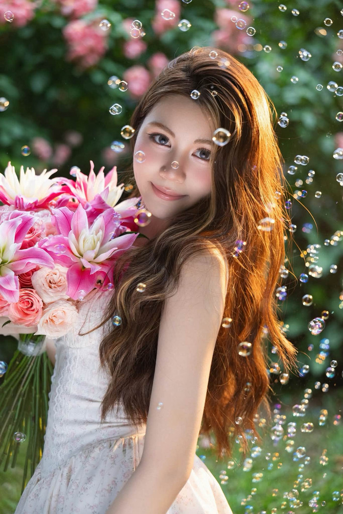 Hạt Dẻ - tên thật Mai Thảo Ngọc, con gái Quyền Linh. Ảnh: FBNV