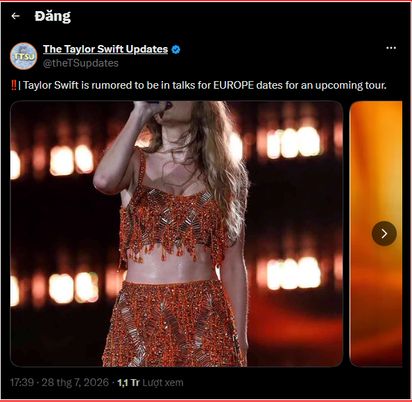 Rộ tin Taylor Swift chuẩn bị lưu diễn trở lại sau thành công lịch sử của The Eras Tour Ảnh 2