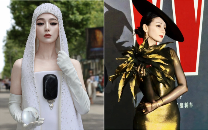 Địch Lệ Nhiệt Ba được kỳ vọng kế cận vị thế của Phạm Băng Băng trên thảm đỏ Hoa ngữ, dù mỗi người theo đuổi một phong cách riêng.