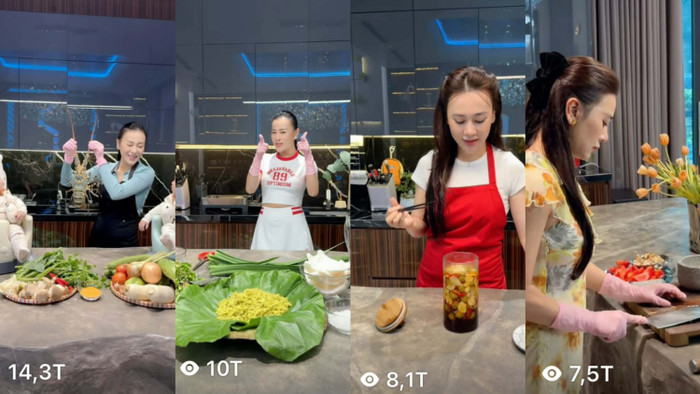 Trở lại căn bếp từng làm nên chuỗi video hàng chục triệu view, Phương Oanh tiếp tục nhận được sự ủng hộ nhiệt tình từ khán giả. Ảnh: Chụp màn hình FBNV