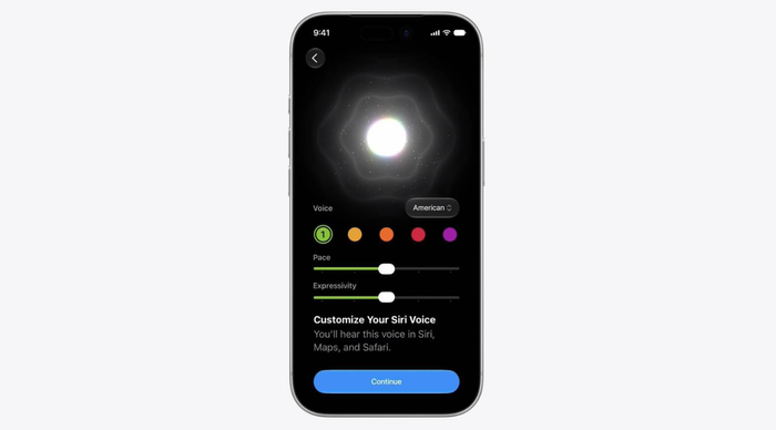 Dù được nâng lên 9GB RAM, hai tính năng Apple Intelligence mới trên iOS 27 vẫn sẽ không khả dụng trên iPhone 18 và iPhone 18e, bao gồm khả năng tùy chỉnh mức biểu cảm và tốc độ giọng nói của Siri. Ảnh: Macrumors