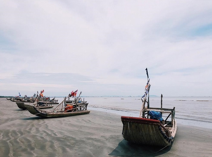 Biển Diễn Thành vẫn giữ được nét bình dị của một vùng biển miền Trung.