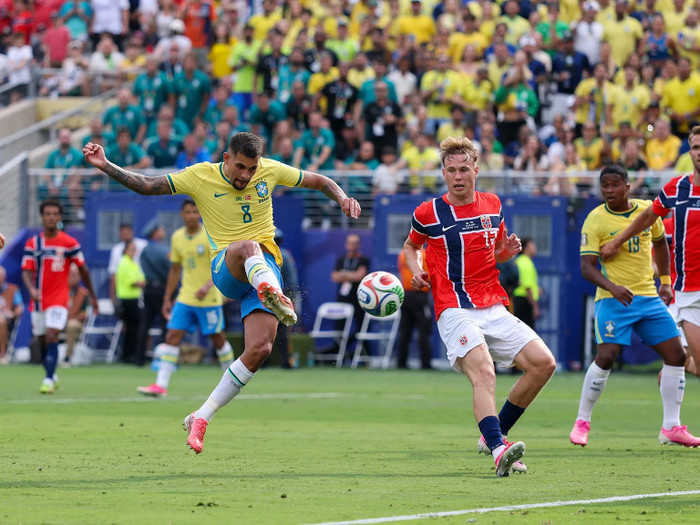 Brazil tạo đủ cơ hội để thắng Na Uy, nhưng sự khác biệt nằm ở một sát thủ biết kết liễu đúng thời điểm. Ảnh: FIFA