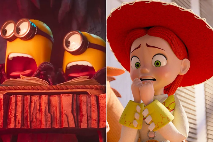 Minions & Monsters dẫn đầu phòng vé Bắc Mỹ cuối tuần 4/7 với 36,4 triệu USD, vượt qua Toy Story 5. Ảnh: Illumination/Universal Pictures;Disney/Pixar.