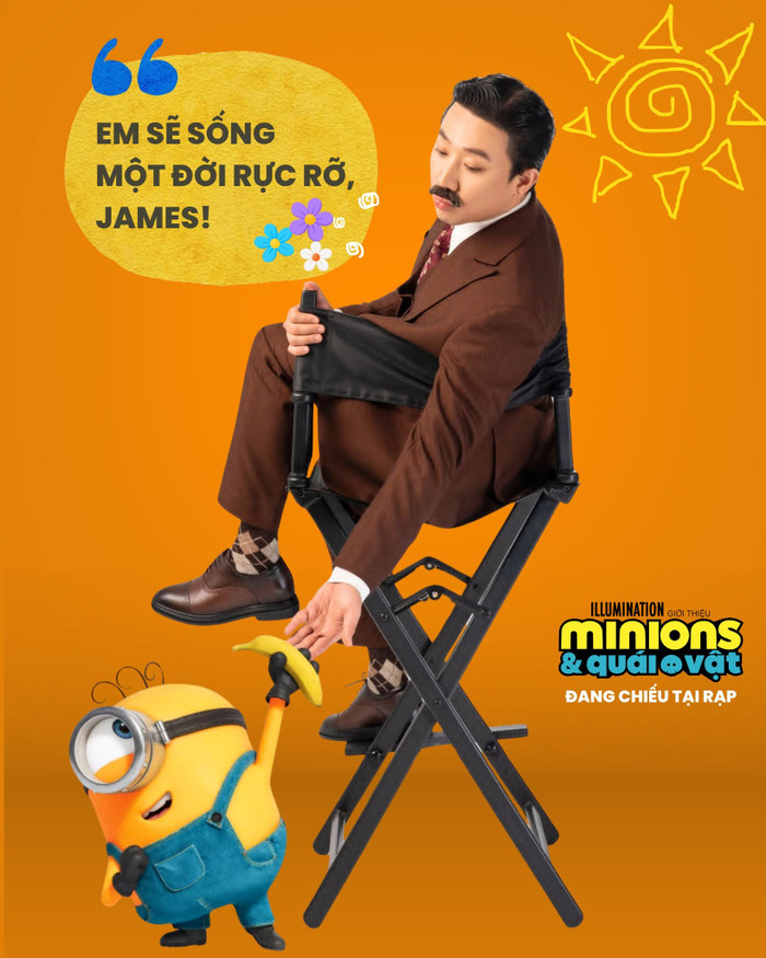 Phần lồng tiếng của Trấn Thành cũng nhận về nhiều lời khen. Ảnh: Minions - Vietnam