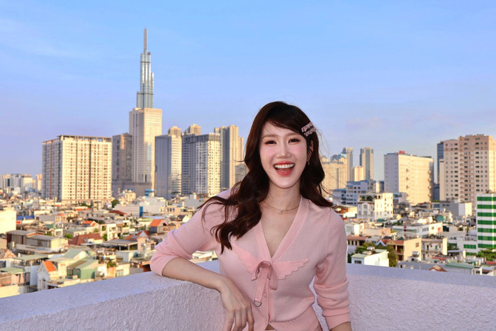 Trước đó Thúy Ngân luôn thể hiện hình ảnh tích cực, tràn đầy năng lượng mỗi khi xuất hiện trước công chúng. Ảnh: FBNV