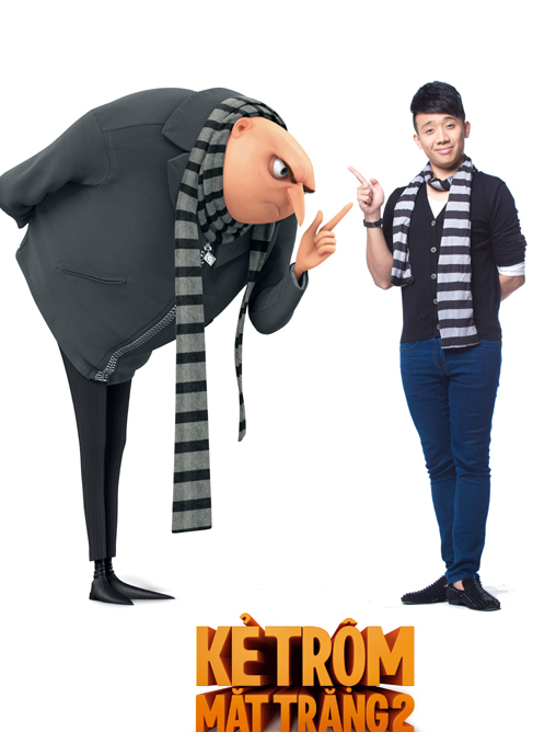 Trấn Thành từng tham gia lồng tiếng phim Kẻ Trộm Mặt Trăng 2, phát hành năm 2013.