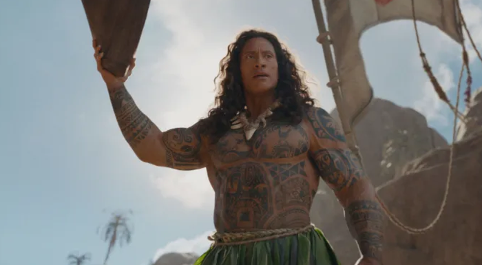 Dwayne Johnson trong vai Maui của Moana live-action. (Ảnh: Disney)