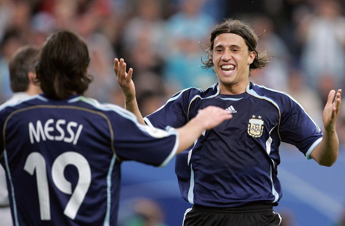 Messi có kiến tạo đầu tiên giúp Hernan Crespo&nbsp;ghi bàn. Ảnh: FIFA