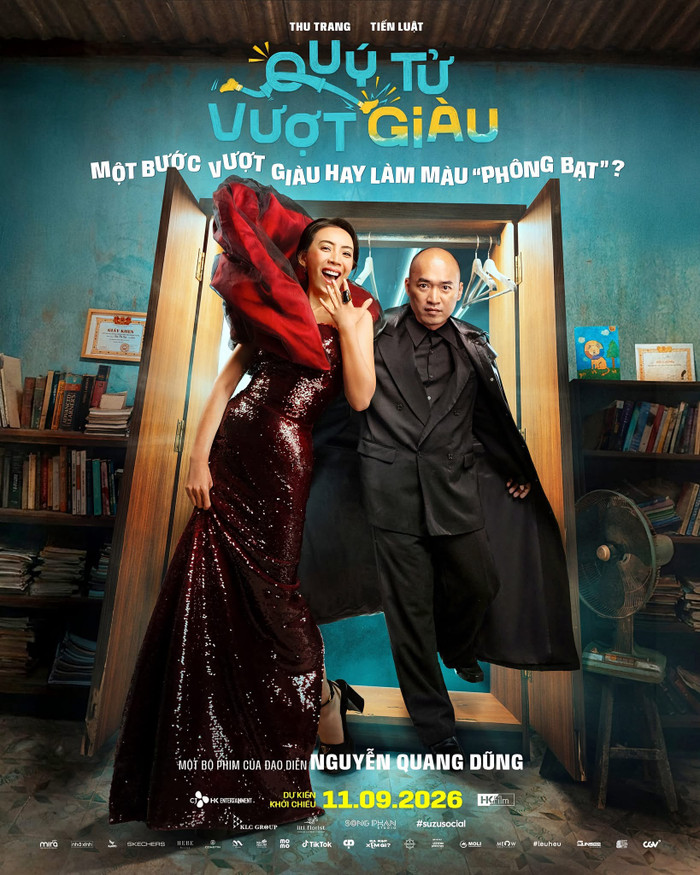 Thu Trang và Tiến Luật được kỳ vọng sẽ tạo thêm dấu ấn với Quý Tử Vượt Giàu. Ảnh: FBNV