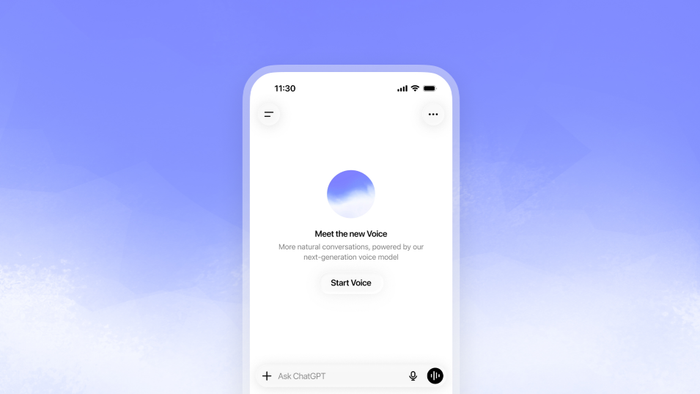 OpenAI chính thức ra mắt GPT-Live, dòng mô hình giọng nói mới hướng đến trải nghiệm hội thoại tự nhiên và liền mạch hơn với ChatGPT. Ảnh: OpenAI.