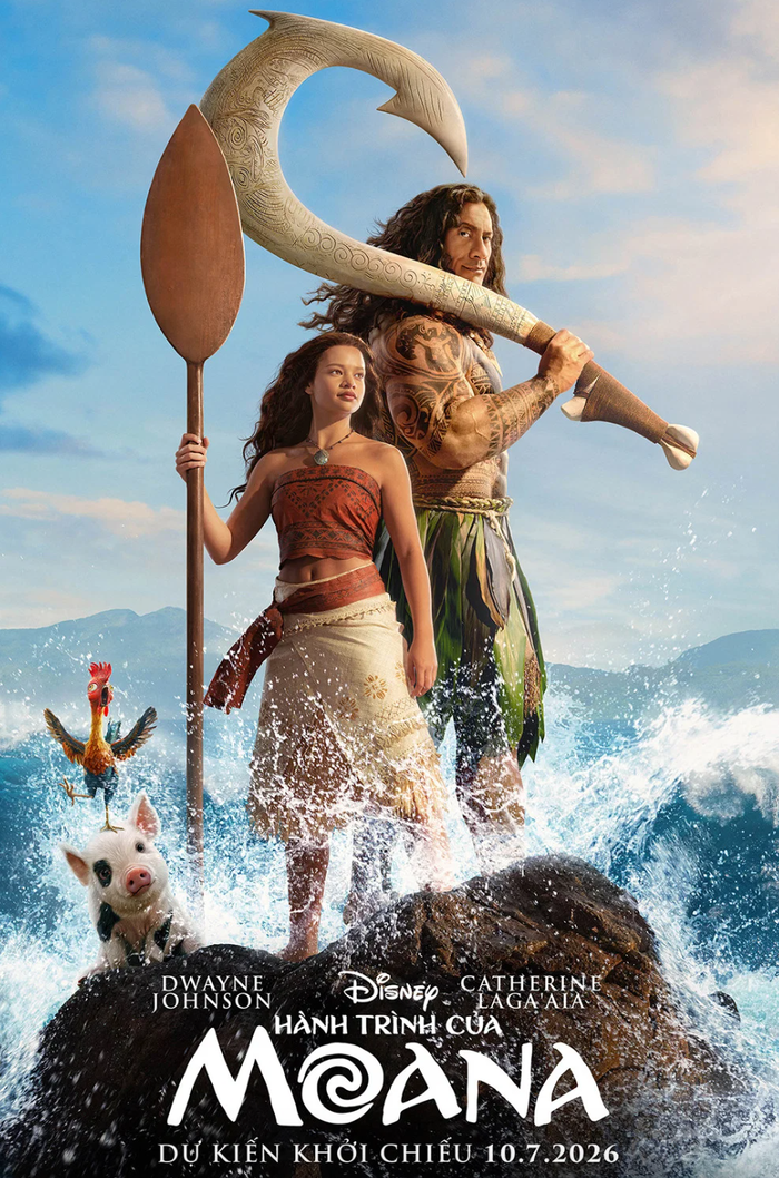 Moana live-action dự kiến khởi chiếu tại rạp Việt vào ngày 10/07/2026. Ảnh: NSX