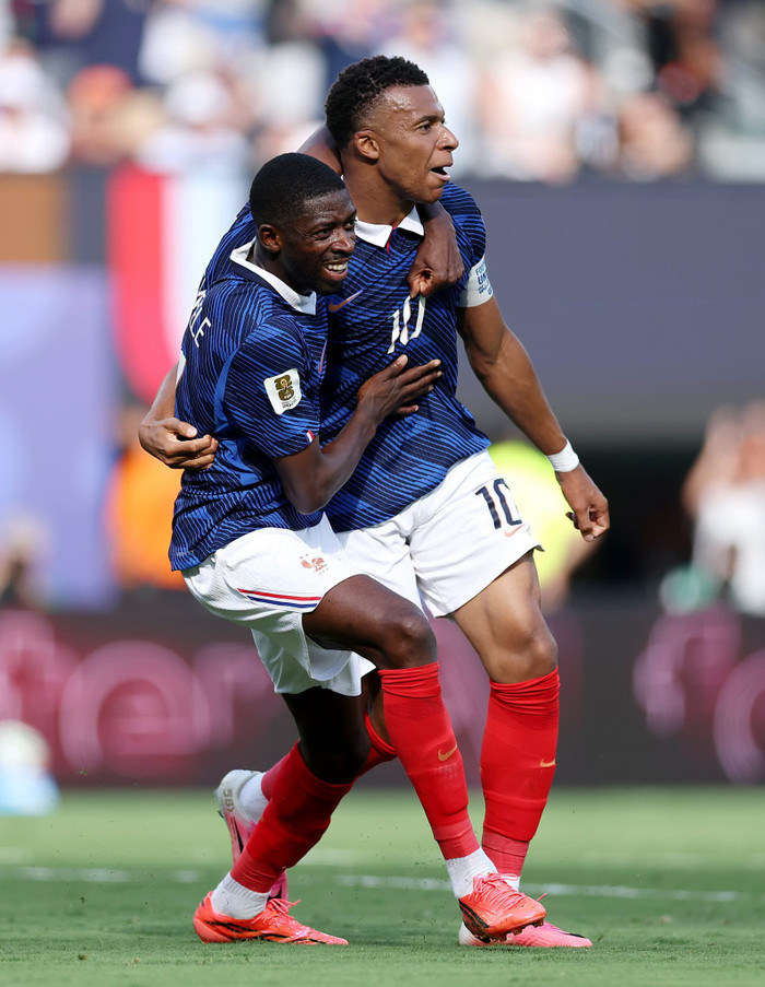 Mbappe, Dembele đã ghi 11 bàn cho tuyển Pháp ở World Cup 2026. Ảnh: FIFA