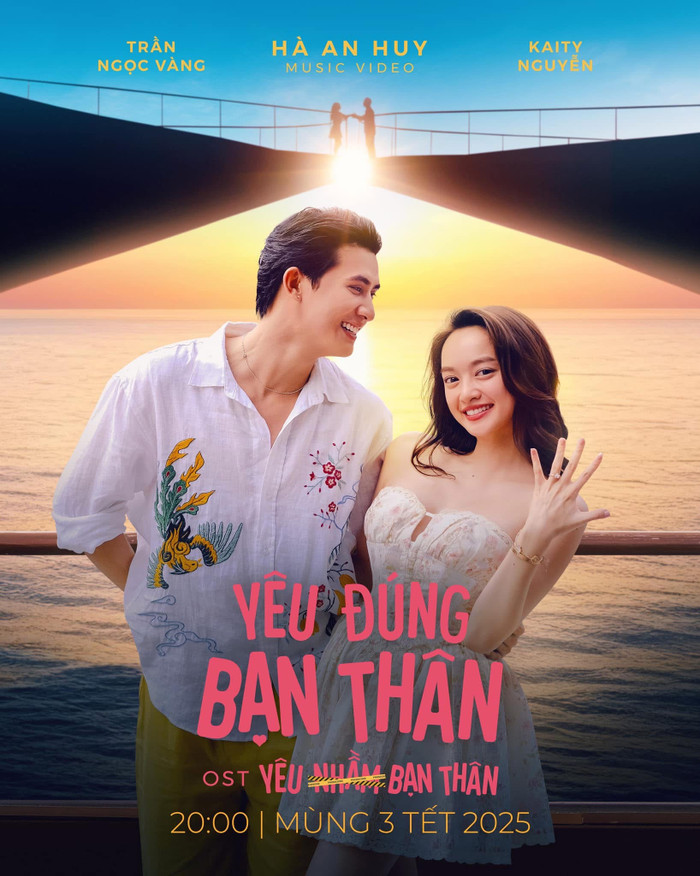 Kaity Nguyễn và Trần Ngọc Vàng trong dự án điện ảnh Yêu Nhầm Bạn Thân. Ảnh: NSX