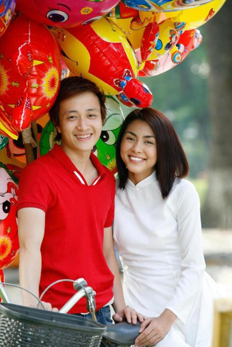 Lương Mạnh Hải và Tăng Thanh Hà trong bộ phim&nbsp;'Bỗng dưng muốn khóc'.