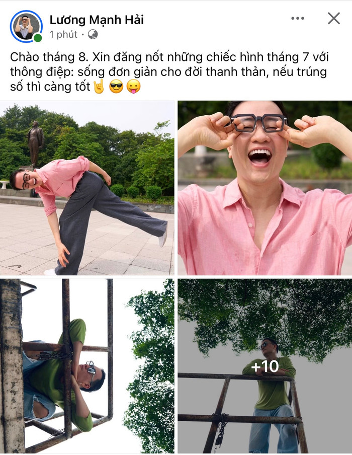 Lương Mạnh Hải hiện tại. Ảnh: Chụp màn hình FBNV