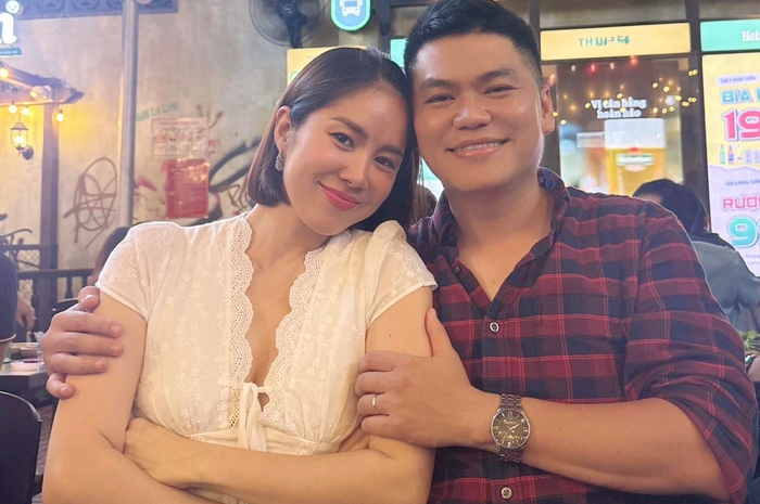 Lê Phương và chồng Phạm Trung Kiên. Ảnh: FBNV