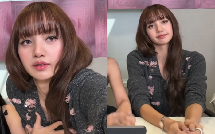 Diện mạo của Lisa được cho là có phần khác lạ trong lần xuất hiện mới nhất. Ảnh chụp màn hình