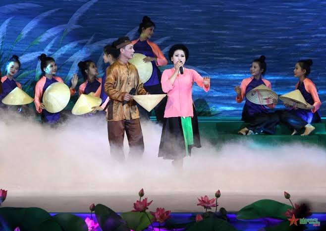 Làn điệu dân ca ví dặm. Ảnh: Báo QĐND