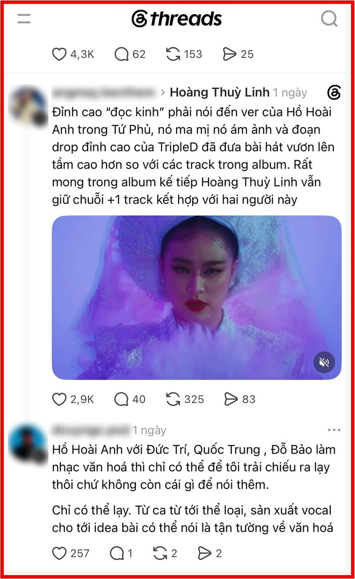 Tuy nhiên sau nhiều năm, màn kết hợp giữa Hoàng Thùy Linh và Hồ Hoài Anh đã nhận về nhiều ý kiến tích cực từ cư dân mạng.